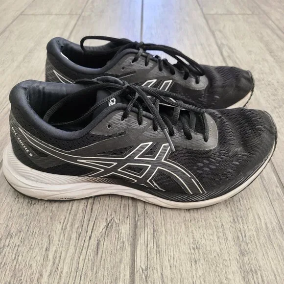 ASICS Amplica running shoes black white womens size 8.5 wide - Picture 3 of 14